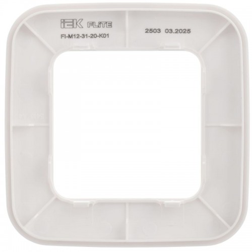 Рамка 1-м СП FLITE РУ-1-А-ФлБ бел. IEK FI-M12-31-20-K01