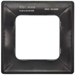Рамка 1-м СП FLITE РУ-1-К-ФлЧ черн. IEK FI-M12-32-20-K02