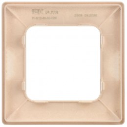 Рамка 1-м СП FLITE РУ-1-К-ФлЛ льняной IEK FI-M12-32-20-K88