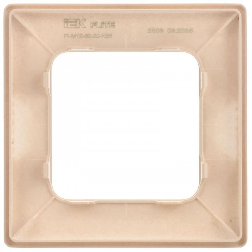 Рамка 1-м СП FLITE РУ-1-К-ФлЛ льняной IEK FI-M12-32-20-K88