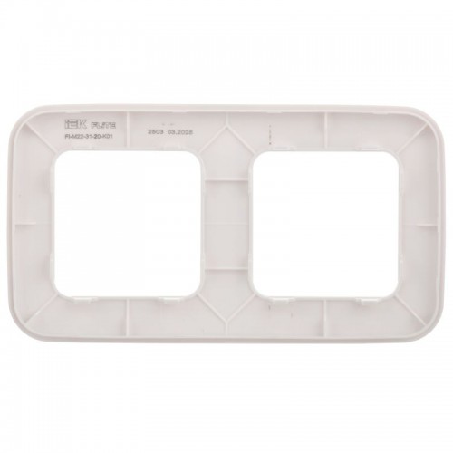 Рамка 2-м СП FLITE РУ-2-А-ФлБ бел. IEK FI-M22-31-20-K01