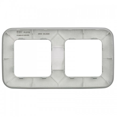 Рамка 2-м СП FLITE РУ-2-А-ФлС сер. IEK FI-M22-31-20-K03