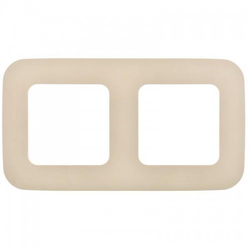 Рамка 2-м СП FLITE РУ-2-А-ФлСл сливочный IEK FI-M22-31-20-K86