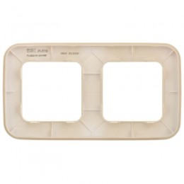 Рамка 2-м СП FLITE РУ-2-А-ФлСл сливочный IEK FI-M22-31-20-K86