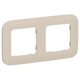 Рамка 2-м СП FLITE РУ-2-А-ФлЛ льняной IEK FI-M22-31-20-K88