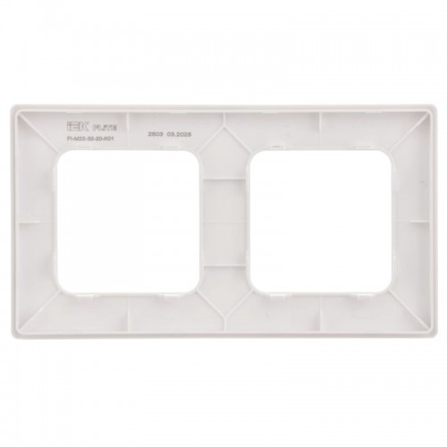 Рамка 2-м СП FLITE РУ-2-К-ФлБ бел. IEK FI-M22-32-20-K01