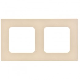 Рамка 2-м СП FLITE РУ-2-К-ФлСл сливочный IEK FI-M22-32-20-K86