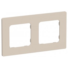 Рамка 2-м СП FLITE РУ-2-К-ФлЛ льняной IEK FI-M22-32-20-K88