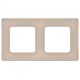 Рамка 2-м СП FLITE РУ-2-К-ФлЛ льняной IEK FI-M22-32-20-K88