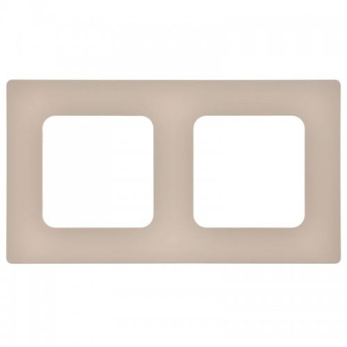 Рамка 2-м СП FLITE РУ-2-К-ФлЛ льняной IEK FI-M22-32-20-K88