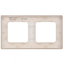 Рамка 2-м СП FLITE РУ-2-К-ФлЛ льняной IEK FI-M22-32-20-K88