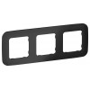 Рамка 3-м СП FLITE РУ-3-А-ФлЧ черн. IEK FI-M32-31-20-K02