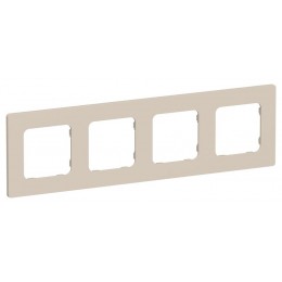 Рамка 4-м СП FLITE РУ-4-К-ФлЛ льняной IEK FI-M42-32-20-K88