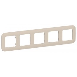 Рамка 5-м СП FLITE РУ-5-А-ФлЛ льняной IEK FI-M52-31-20-K88