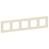 Рамка 5-м СП FLITE РУ-5-К-ФлСл сливочный IEK FI-M52-32-20-K86