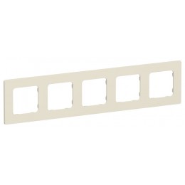 Рамка 5-м СП FLITE РУ-5-К-ФлСл сливочный IEK FI-M52-32-20-K86