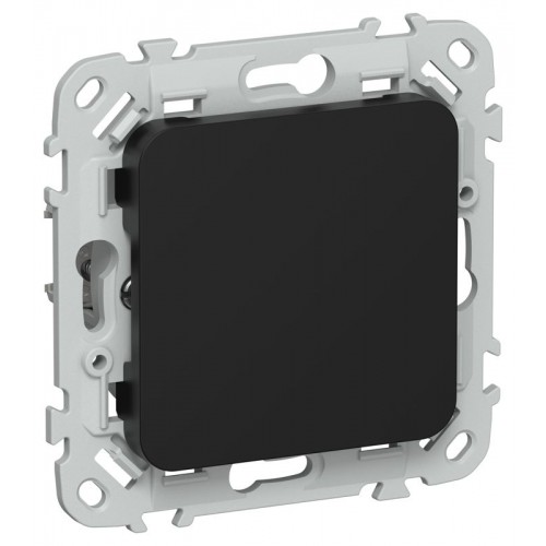 Заглушка СП FLITE ЗГ-ФлЧ с суппортом механизм черн. IEK FI-PL10-K02