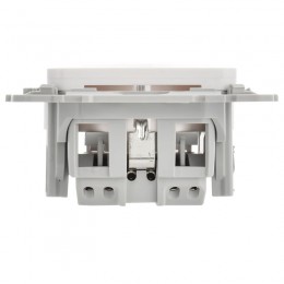 Розетка СП FLITE РС11-1-ФлБ 16А с заземл. без защ. шторок безвинтовое крепление механизм бел. IEK FI-R11-16-1-K01