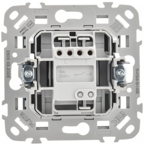 Выключатель 1-кл. СП FLITE ВС11-1-0-ФлС 10А механизм сер. IEK FI-V10-0-10-1-K03