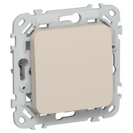 Выключатель проходной 1-кл. СП FLITE ВС61-1-0-ФлЛ 10А механизм льняной IEK FI-V12-0-10-1-K88