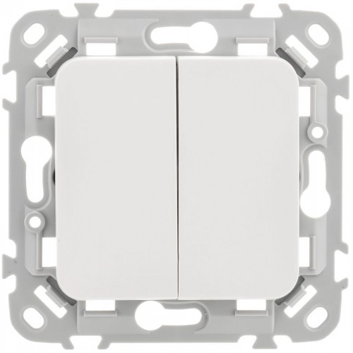 Выключатель 2-кл. СП FLITE ВС12-1-0-ФлБ 10А механизм бел. IEK FI-V20-0-10-1-K01
