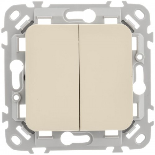 Выключатель 2-кл. СП FLITE ВС12-1-0-ФлСл 10А механизм сливочный IEK FI-V20-0-10-1-K86