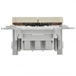 Выключатель 2-кл. СП FLITE ВС12-1-0-ФлСл 10А механизм сливочный IEK FI-V20-0-10-1-K86