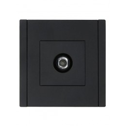 Розетка TV оконечная FORTE&PIANO FP128 черн. IEK FP-A10-O-K02