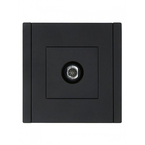 Розетка TV оконечная FORTE&PIANO FP128 черн. IEK FP-A10-O-K02