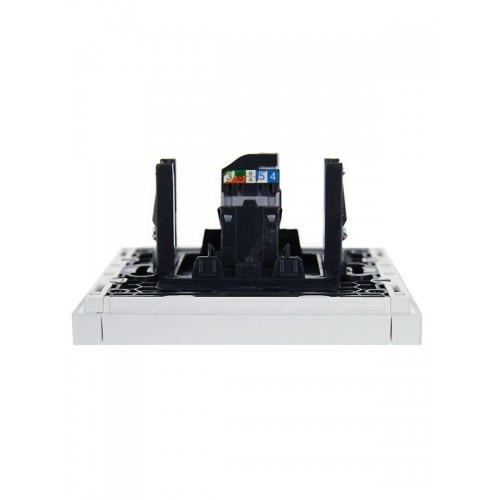 Розетка компьютерная RJ45 кат.5E FORTE&PIANO FP232 бел. IEK FP-K10-1-K01
