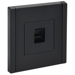 Розетка компьютерная RJ45 кат.5E FORTE&PIANO FP132 черн. IEK FP-K10-1-K02