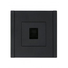 Розетка компьютерная RJ45 кат.5E FORTE&PIANO FP132 черн. IEK FP-K10-1-K02