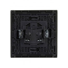 Розетка 1-м СП FORTE&PIANO FP318 10А без заземл. без защ. шторок винт. крепл. сер. IEK FP-R10-10-K03