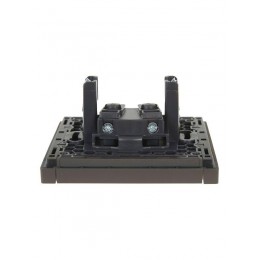 Розетка 1-м СП FORTE&PIANO FP318 10А без заземл. без защ. шторок винт. крепл. сер. IEK FP-R10-10-K03