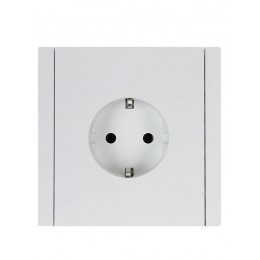 Розетка СП FORTE&PIANO FP214 16А с заземл. без защ. шторок безвинт. крепл. бел. IEK FP-R11-16-1-K01
