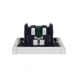 Розетка СП FORTE&PIANO FP214 16А с заземл. без защ. шторок безвинт. крепл. бел. IEK FP-R11-16-1-K01