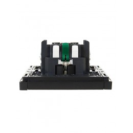 Розетка СП FORTE&PIANO FP114 16А с заземл. без защ. шторок безвинт. крепл. черн. IEK FP-R11-16-1-K02