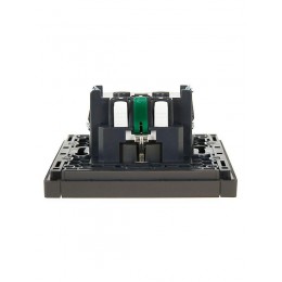 Розетка СП FORTE&PIANO FP314 16А с заземл. без защ. шторок безвинт. крепл. сер. IEK FP-R11-16-1-K03