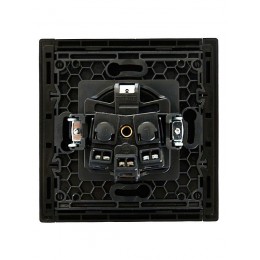 Розетка СП FORTE&PIANO FP116 16А с заземл. без защ. шторок винт. крепл. черн. IEK FP-R11-16-K02