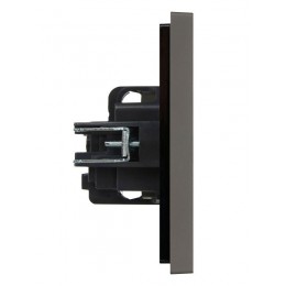 Розетка СП FORTE&PIANO FP316 16А с заземл. без защ. шторок винт. крепл. сер. IEK FP-R11-16-K03