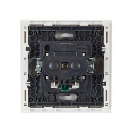 Розетка СП FORTE&PIANO FP213 16А с заземл. защ. шторки безвинт. крепл. бел. IEK FP-R14-16-1-K01