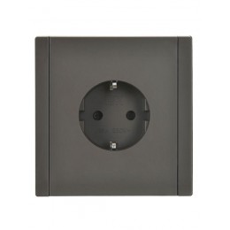 Розетка СП FORTE&PIANO FP313 16А с заземл. защ. шторки безвинт. крепл. сер. IEK FP-R14-16-1-K03
