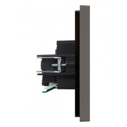 Розетка СП FORTE&PIANO FP313 16А с заземл. защ. шторки безвинт. крепл. сер. IEK FP-R14-16-1-K03