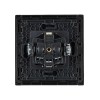 Розетка СП FORTE&PIANO FP115 16А с заземл. защ. шторки винт. крепл. черн. IEK FP-R14-16-K02