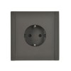 Розетка СП FORTE&PIANO FP315 16А с заземл. защ. шторки винт. крепл. сер. IEK FP-R14-16-K03
