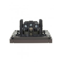 Розетка СП FORTE&PIANO FP315 16А с заземл. защ. шторки винт. крепл. сер. IEK FP-R14-16-K03