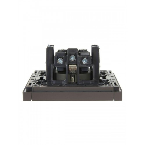 Розетка СП FORTE&PIANO FP315 16А с заземл. защ. шторки винт. крепл. сер. IEK FP-R14-16-K03