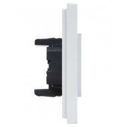 Розетка 2-м СП FORTE&PIANO FP226 10А без заземл. без защ. шторок безвинт. крепл. бел. IEK FP-R20-10-1-K01