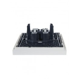 Розетка 2-м СП FORTE&PIANO FP226 10А без заземл. без защ. шторок безвинт. крепл. бел. IEK FP-R20-10-1-K01