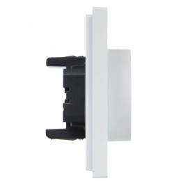 Розетка 2-м СП FORTE&PIANO FP224 16А с заземл. без защ. шторок безвинт. крепл. бел. IEK FP-R21-16-1-K01